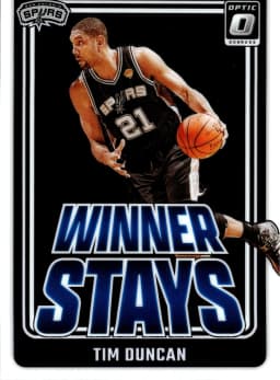 Tim Duncan #12 2024-25 Donruss Optic Winner Stays