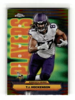 T.J. Hockenson #PP-36 2025 Topps Chrome Football Power Players