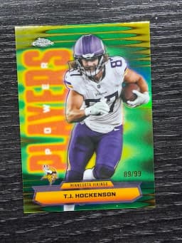 T.J. Hockenson #PP-36 2025 Topps Chrome Football Power Players