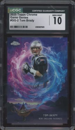 Tom Brady #GG-2 2025 Topps Chrome Football Game Genies