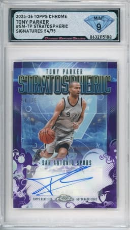 Tony Parker #SM-TP 2025-26 Topps Chrome Basketball Stratospheric Signatures