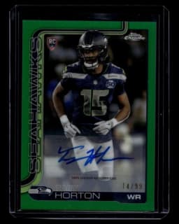 Tory Horton #RRA-TOH Rookie Card 2025 Topps Chrome Football Rookie Autographs Variation