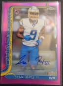 Tre Harris III #RA-TH Rookie Card 2025 Topps Chrome Football Rookies Autograph Variation