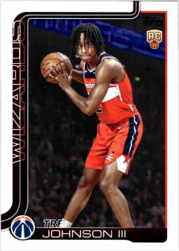 Tre Johnson III #206 Rookie Card 2025-26 Topps