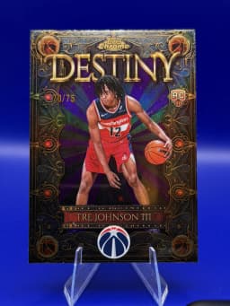 Tre Johnson III #D-6 Rookie Card 2025-26 Topps Chrome Basketball Destiny