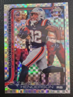 TreVeyon Henderson #328 Rookie Card 2025 Topps Chrome Football