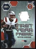 Treveyon Henderson #FYF-THE Rookie Card 2025 Topps Chrome Football First Year Fabric