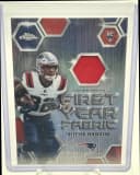 Treveyon Henderson #FYF-THE Rookie Card 2025 Topps Chrome Football First Year Fabric