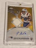 TreVeyon Henderson #RPA-TH Rookie Card 2025 Topps Chrome Football Topps Chrome Rookie Patch Autographs