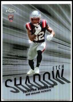 TreVeyon Henderson #SE-19 Rookie Card 2025 Topps Chrome Football Shadow Etch