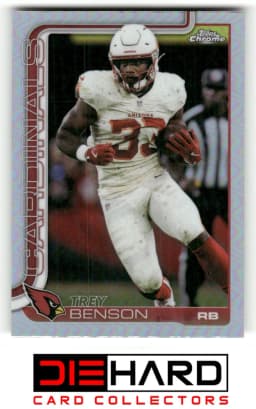 Trey Benson #FSA-TB 2025 Topps Chrome Football Future Stars Autographs
