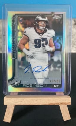 Ty Robinson #RRA-TYR Rookie Card 2025 Topps Chrome Football Rookie Autographs Variation