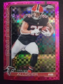 Tyler Allgeier #17 2025 Topps Chrome Football