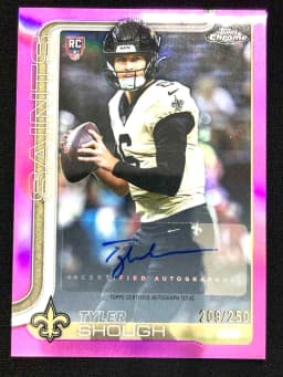 Tyler Shough #RA-TYS Rookie Card 2025 Topps Chrome Football Rookies Autograph Variation