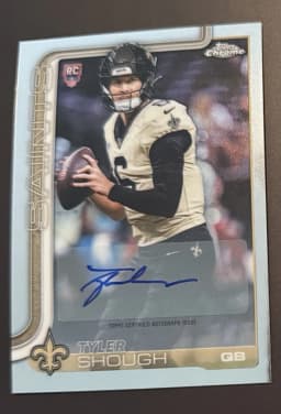 Tyler Shough #RA-TYS Rookie Card 2025 Topps Chrome Football Rookies Autograph Variation