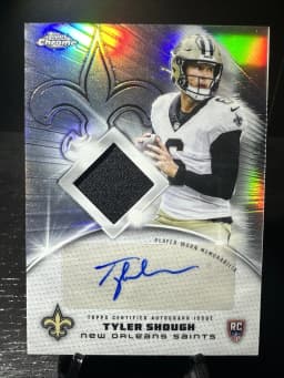 Tyler Shough #RPA-TS Rookie Card 2025 Topps Chrome Football Topps Chrome Rookie Patch Autographs
