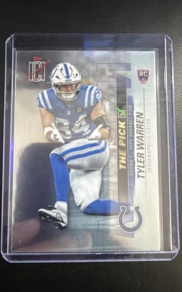 Tyler Warren #CG-TWA Rookie Card 2025 Topps Chrome Football Chromographs