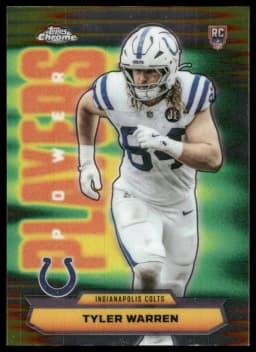 Tyler Warren #PP-35 Rookie Card 2025 Topps Chrome Football Power Players