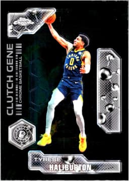 Tyrese Haliburton #CG-7 2025-26 Topps Chrome Clutch Gene