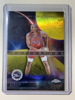 Tyrese Maxey #AC-6 2025-26 Topps Chrome Basketball Activators