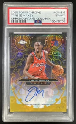 Tyrese Maxey #CH-TM 2025-26 Topps Chrome Basketball Chromographs