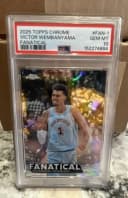 Victor Wembanyama #FAN-1 2025-26 Topps Chrome Basketball Fanatical