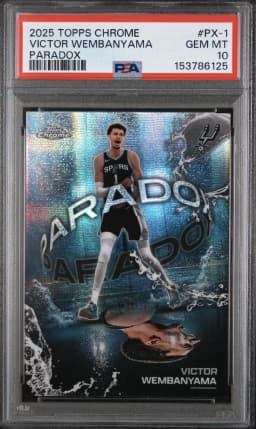 Victor Wembanyama #PX-1 2025-26 Topps Chrome Basketball Paradox