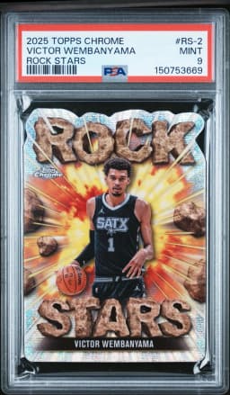 Victor Wembanyama #RS-2 2025-26 Topps Chrome Basketball Rock Stars