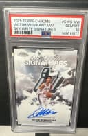 Victor Wembanyama #SWS-VW 2025-26 Topps Chrome Basketball Sky Write Signatures