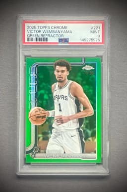Victor Wembanyama #TCA-VW 2025-26 Topps Chrome Basketball Topps Chrome Autographs