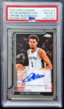 Victor Wembanyama #TCA-VW 2025-26 Topps Chrome Basketball Topps Chrome Autographs