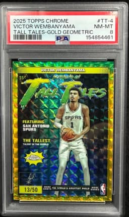 Victor Wembanyama #TT-4 2025-26 Topps Chrome Basketball Tall Tales
