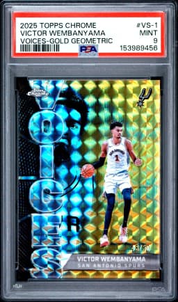 Victor Wembanyama #VS-1 2025-26 Topps Chrome Basketball Voices
