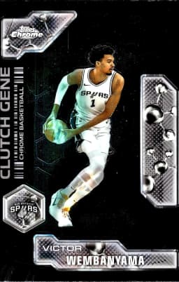 Victor Wembanyama #CG-17 2025-26 Topps Chrome Clutch Gene