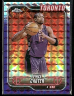 Vince Carter #TCA-VC 2025-26 Topps Chrome Basketball Topps Chrome Autographs