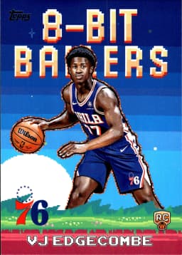 VJ Edgecombe #8B-33 2025-26 Topps 8-Bit Ballers