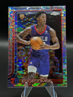 VJ Edgecombe #253 Rookie Card 2025-26 Topps Chrome Basketball Base Card Variations