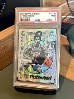 VJ Edgecombe #PD-18 Rookie Card 2025-26 Topps Chrome Basketball Patented