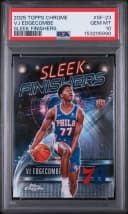 VJ Edgecombe #SF-23 Rookie Card 2025-26 Topps Chrome Basketball Sleek Finishers