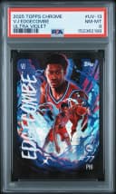 VJ Edgecombe #UV-13 Rookie Card 2025-26 Topps Chrome Basketball Ultra Violet