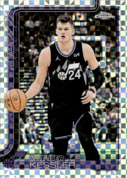 Walker Kessler #100 X-Fractor 2025-26 Topps Chrome Basketball
