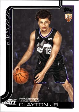 Walter Clayton Jr. #218 Rookie Card 2025-26 Topps