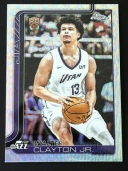 Walter Clayton Jr. #268 Rookie Card 2025-26 Topps Chrome Basketball Base Card Variations
