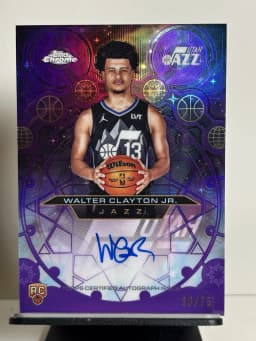 Walter Clayton Jr. #CHR-WCJ Rookie Card 2025-26 Topps Chrome Basketball Chromographs Rookie