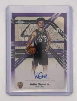Walter Clayton Jr. #NS-WCJ Rookie Card 2025-26 Topps Chrome Basketball Next Stop Signatures