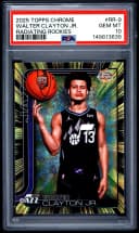 Walter Clayton Jr. #RR-9 Rookie Card 2025-26 Topps Chrome Basketball Radiating Rookies