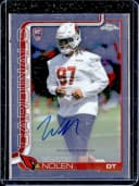 Walter Nolen #RA-WN Rookie Card 2025 Topps Chrome Football Rookies Autograph Variation