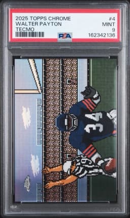 Walter Payton #TECMO-4 2025 Topps Chrome Football Tecmo Super Bowl