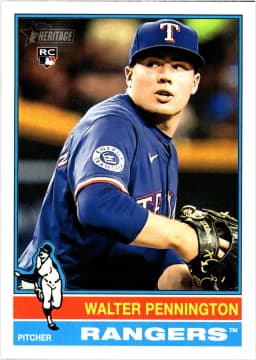 Walter Pennington #101 Rookie Card 2025 Topps Heritage