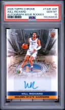 Will Richard #TAIR-WIR Rookie Card 2025-26 Topps Chrome Basketball Topps Autograph Issue Rookies